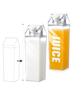 Botellas de Agua Reutilizables CHENGU 1000 ml Transparentes (2 Pzs)