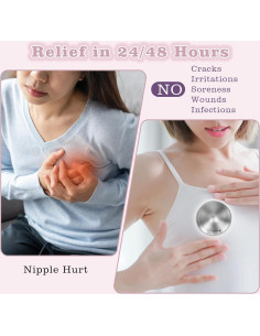 Copas de Lactancia Nisxabebe de Plata Trilaminada - Tamaño Estándar 2