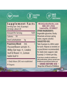 Suplemento Herbal WishGarden Liberación de Estrés Embarazo 60ml 2