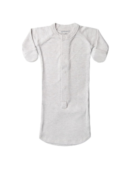 Bata de Bebé Goumi Kids Tormenta Gris con Manoplas