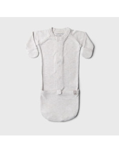 Bata de Bebé Goumi Kids Tormenta Gris con Manoplas 2