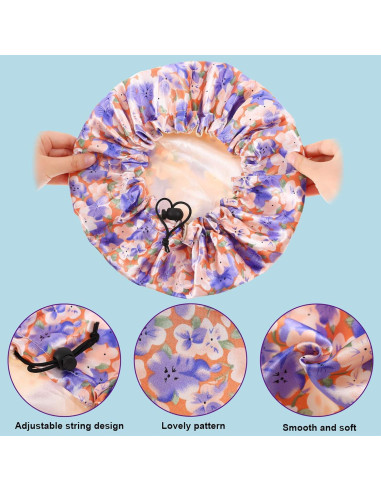 5 Gorros de Satén Ajustables para Niños - SATINIOR