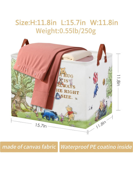 Cesta de Almacenamiento Plegable X-SIGA Oso Blanco 40x30cm