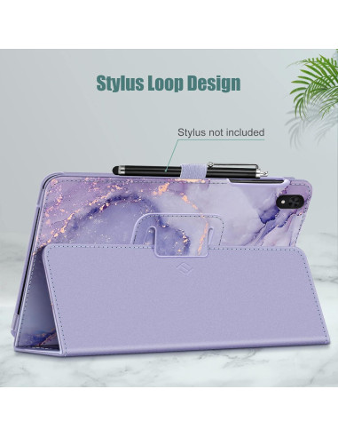 Funda Folio Fintie para Alcatel Joy Tab 2 y TCL Tab 8.0 - Mármol Lila