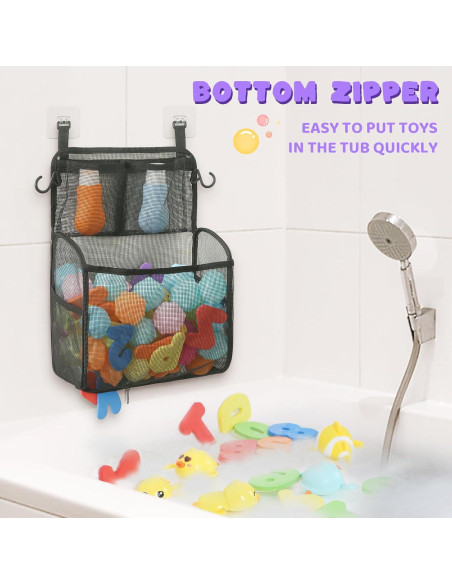 Organizador de Juguetes de Baño Goowin, Malla Gran Capacidad Organizador de Juguetes de Baño Goowin, Malla Gran Capacidad