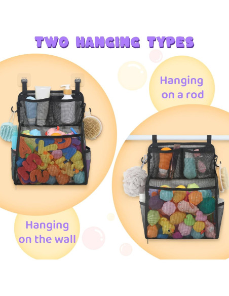 Organizador de Juguetes de Baño Goowin, Malla Gran Capacidad Organizador de Juguetes de Baño Goowin, Malla Gran Capacidad