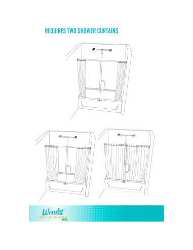 Barra de Agarre Stander Wonder Bathtub Pole Lite Blanca