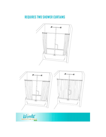 Barra de Agarre Stander Wonder Bathtub Pole Lite Blanca