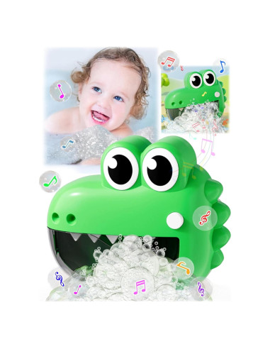 Juguete de baño musical dinosaurio INSHUEY con burbujas