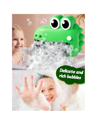 Juguete de baño musical dinosaurio INSHUEY con burbujas