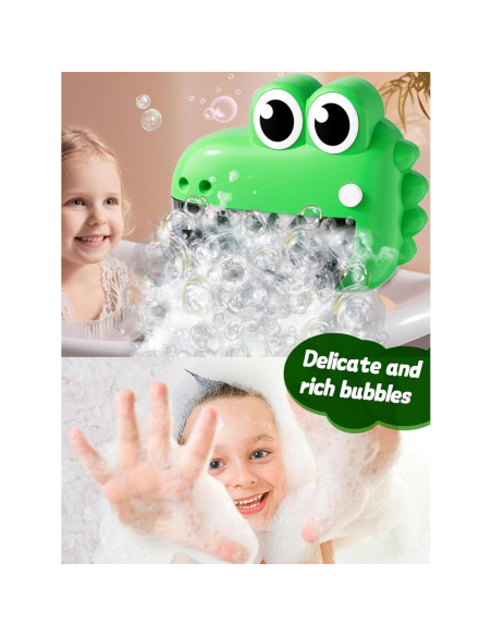 Juguete de baño musical dinosaurio INSHUEY con burbujas