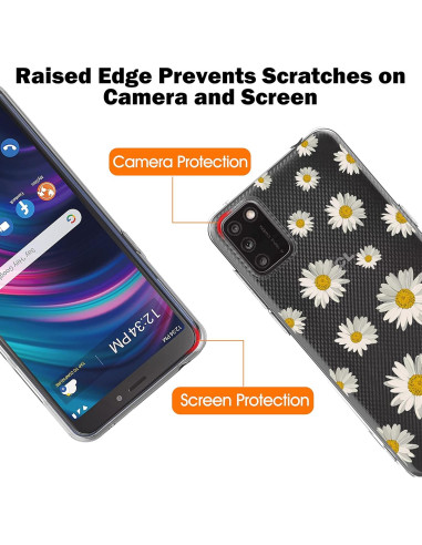 Funda de Gel TPU Claro para Alcatel TCL A3X A600DL - Paquete de 3