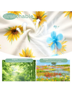 Conjunto de Toallas de Baño con Capucha UKMOT 2 Piezas Bambú 71x71cm 2