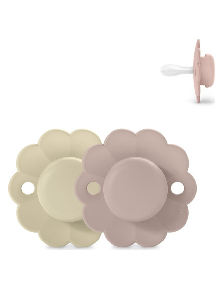 Chupete Suavinex Wonder Baby 0-6 Meses 2 Piezas Gris/Mauve