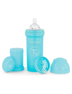Botella Anti-Cólicos Twistshake 260ml con Contenedor y Mezclador
