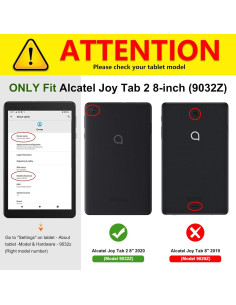 Funda Fintie para Tableta Alcatel Joy Tab 2 2020 - Antideslizante 2