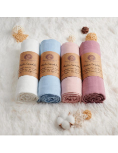 Manta de Muselina Meracorallo 120x120 cm Suave y Transpirable 2