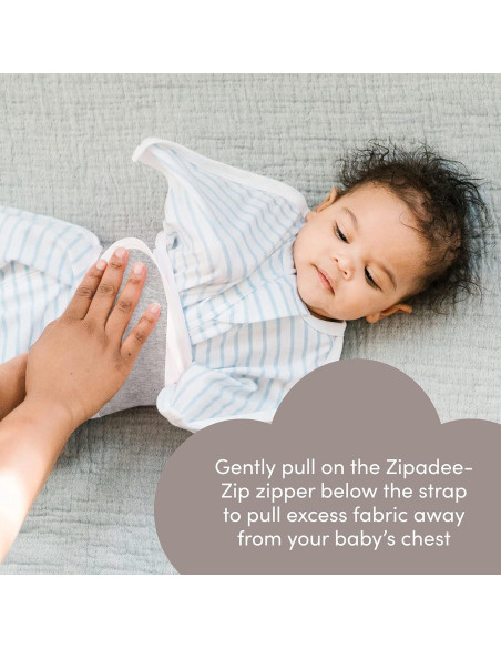 Correa de Abrazo SleepingBaby Zipadee-Zip para Bebés - Gris