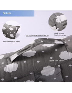 Colchoneta NapCure para Niños 127x51 cm con Almohada y Manta 2