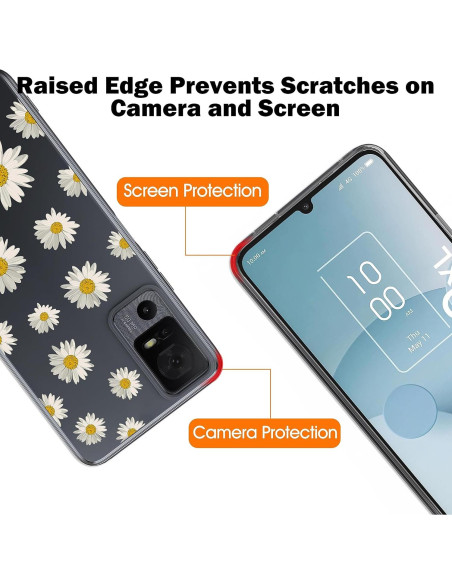 Paquete de 3 Fundas TPU para TCL 40 XL - Protección Clara Paquete de 3 Fundas TPU para TCL 40 XL - Protección Clara