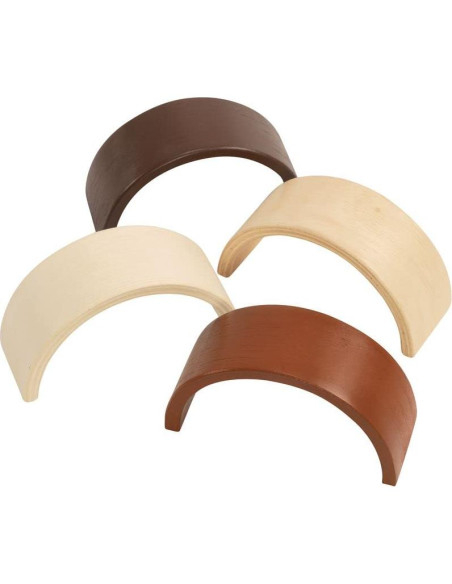 Juego de Arcos de Madera Excellerations - 8 Piezas, 5.08x5.08x12.7cm