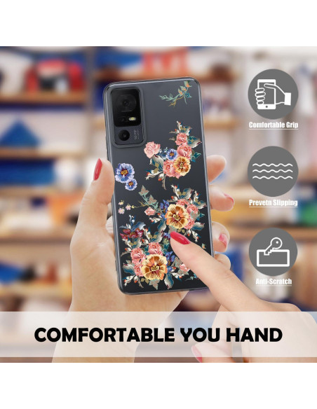 Paquete de 3 Fundas TPU para TCL 40 XL - Protección Clara Paquete de 3 Fundas TPU para TCL 40 XL - Protección Clara