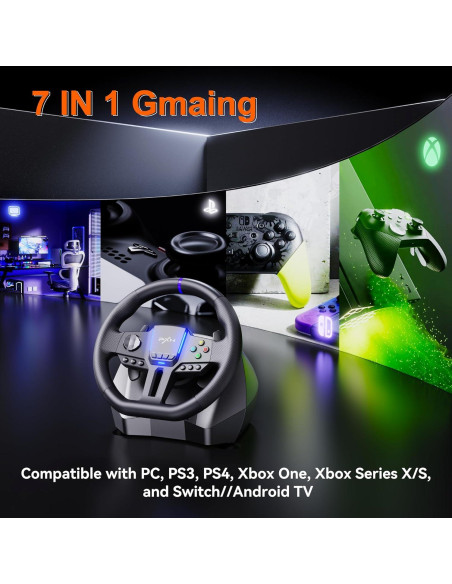 Rueda de Carreras PXN V900 GEN2 USB 270/900 Grados con Pedales