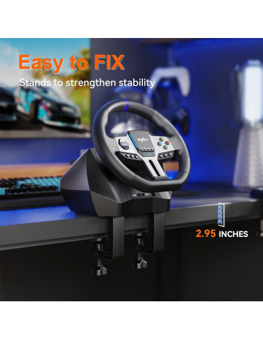 Rueda de Carreras PXN V900 GEN2 USB 270/900 Grados con Pedales