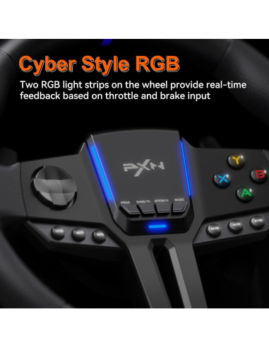Rueda de Carreras PXN V900 GEN2 USB 270/900 Grados con Pedales