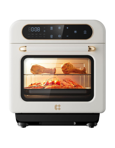 Horno de Aire 8-en-1 CIARRA 13QT Blanco con Vapor