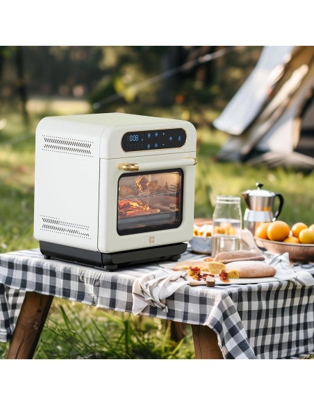 Horno de Aire 8-en-1 CIARRA 13QT Blanco con Vapor