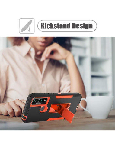 Funda Dura TCL 20 XE con Protector de Pantalla y Soporte