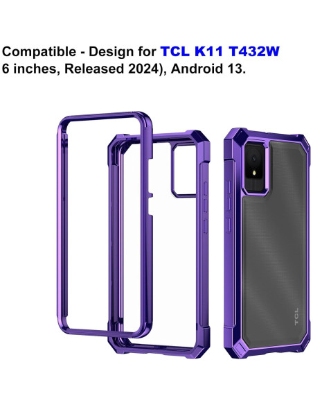 Funda Ailiber para TCL K11 T432W con Protector de Pantalla