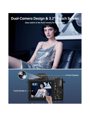 Cámara Digital 8K XNSIAKXA DC226 88MP Autofocus WiFi