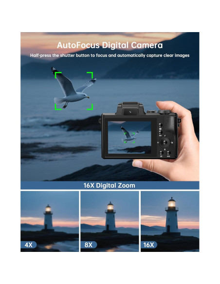 Cámara Digital 8K XNSIAKXA DC226 88MP Autofocus WiFi