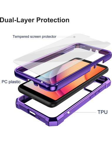 Funda Ailiber para TCL K11 T432W con Protector de Pantalla