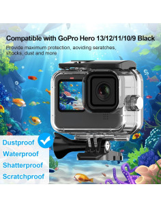 Funda Impermeable HONGDAK para GoPro Hero 9-13 hasta 60m 2