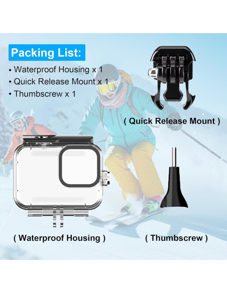 Funda Impermeable HONGDAK para GoPro Hero 9-13 hasta 60m
