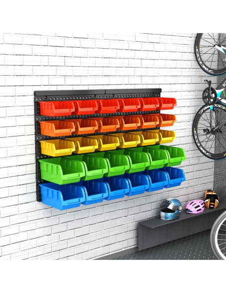 Kit de Almacenamiento VEOFEMLEA 30 Compartimentos Montado en Pared