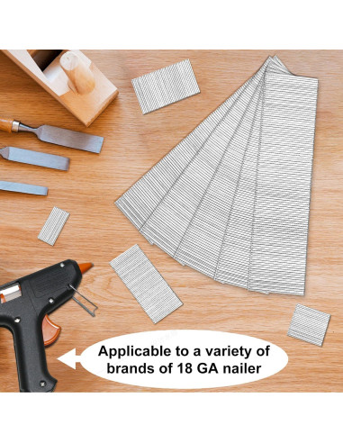 Clavos Brad Galvanizados 18 GA 1.9 cm OUSCHR - Paquete 5000