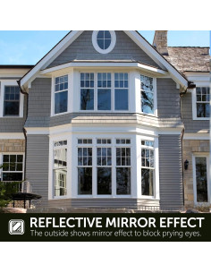 Película Reflectante Unidireccional Agmovoue 43.9x200 cm Plata 2