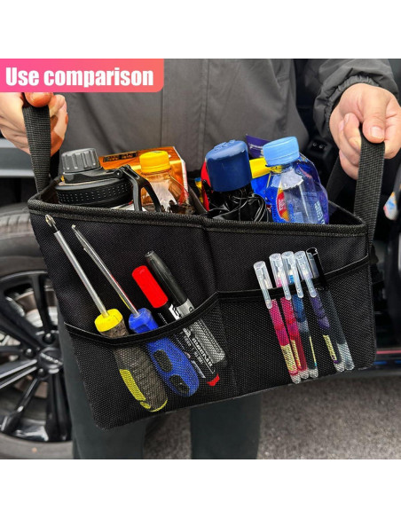 Organizador de Asiento de Coche ZIMISI Negro 32.3x24x23 cm Organizador de Asiento de Coche ZIMISI Negro 32.3x24x23 cm