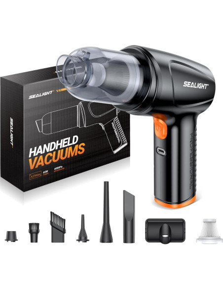 Aspiradora de Coche SEALIGHT X1 Portátil Inalámbrica 13000Pa Aspiradora de Coche SEALIGHT X1 Portátil Inalámbrica 13000Pa