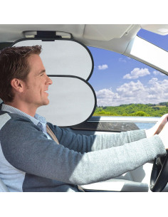 Cortina Bloqueadora de Sol WANPOOL para Ventanas de Coche 2