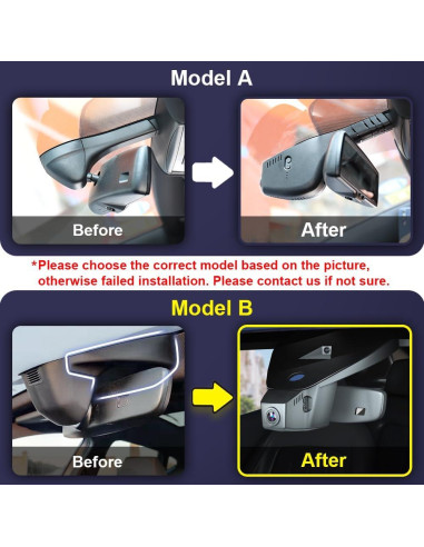 Cámara de Salpicadero Fitcamx 4K Frontal + 1080P Trasera para Volkswagen Atlas 2018-2025