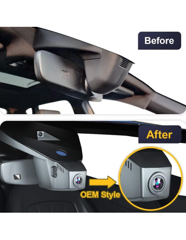 Cámara de Salpicadero Fitcamx 4K Frontal + 1080P Trasera para Volkswagen Atlas 2018-2025