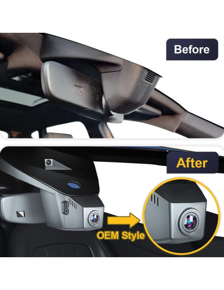 Cámara de Salpicadero Fitcamx 4K Frontal + 1080P Trasera para Volkswagen Atlas 2018-2025