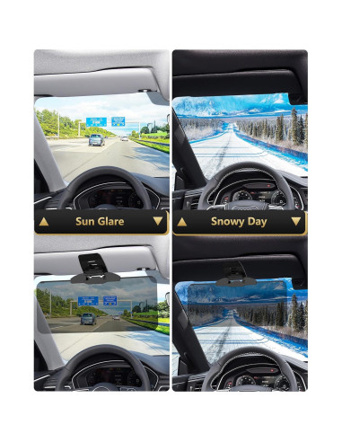 Extensor de Visera Solar Woqucute UV400 Antideslumbrante 35.1x15cm