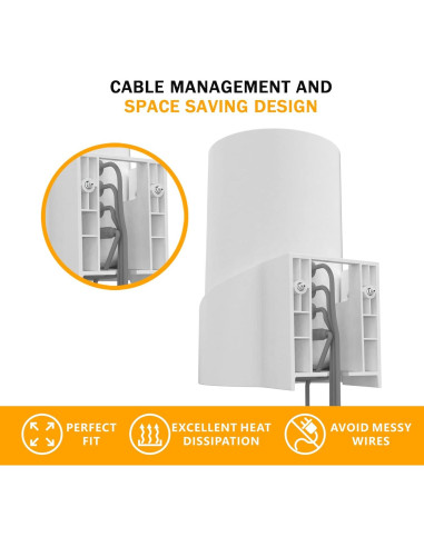 Soporte de Pared para TP-Link Deco X68/XE75/AXE5300 Blanco