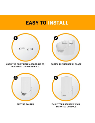 Soporte de Pared para TP-Link Deco X68/XE75/AXE5300 Blanco